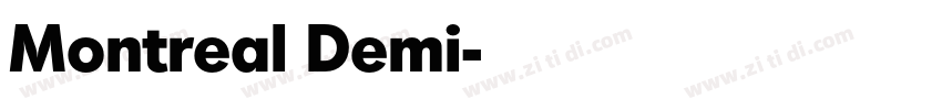 Montreal Demi字体转换